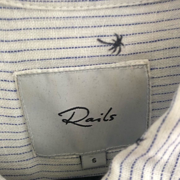 Rails palm tree short sleeve button up, size small - Picture 4 of 5
